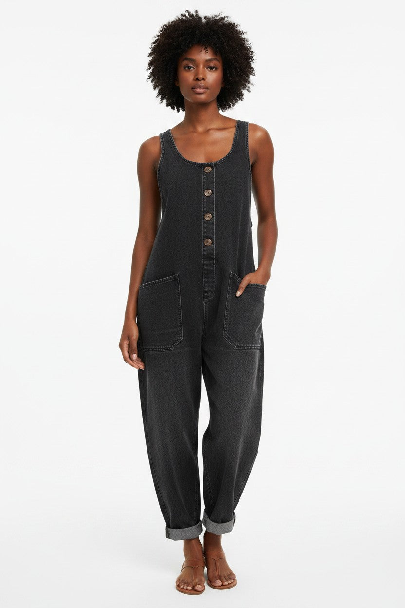 Women's Coordinated Denim Utility Jumpsuit | Wren & Co.