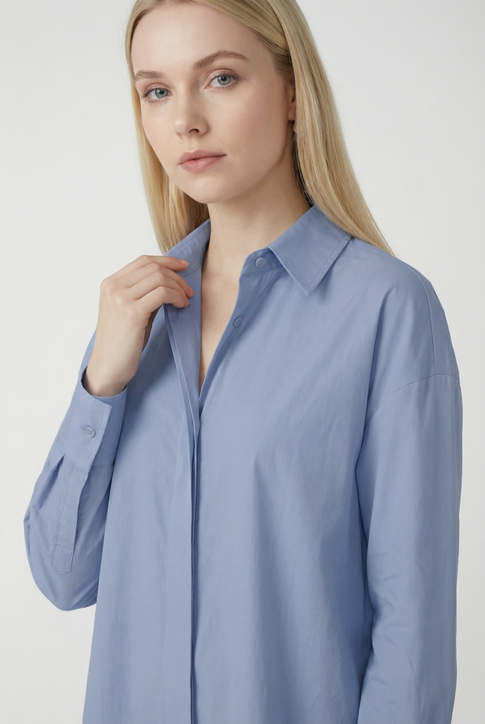 Women's Relaxed Oversized Cotton Button-Down Shirt | Wren & Co.
