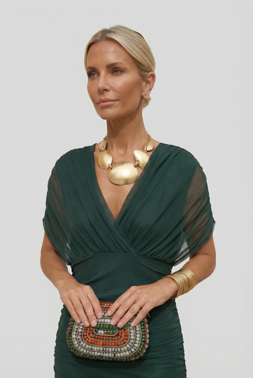 Women's V-Neck Linen Maxi Dress | Wren & Co.