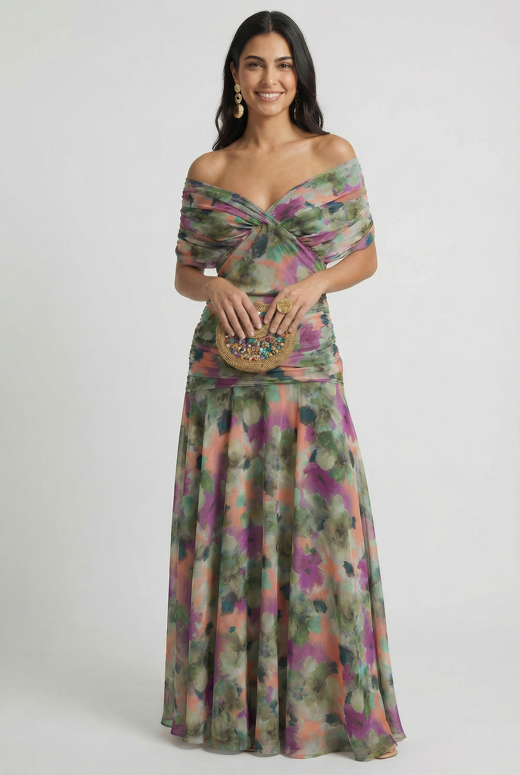 Women's V-Neck Linen Maxi Dress | Wren & Co.