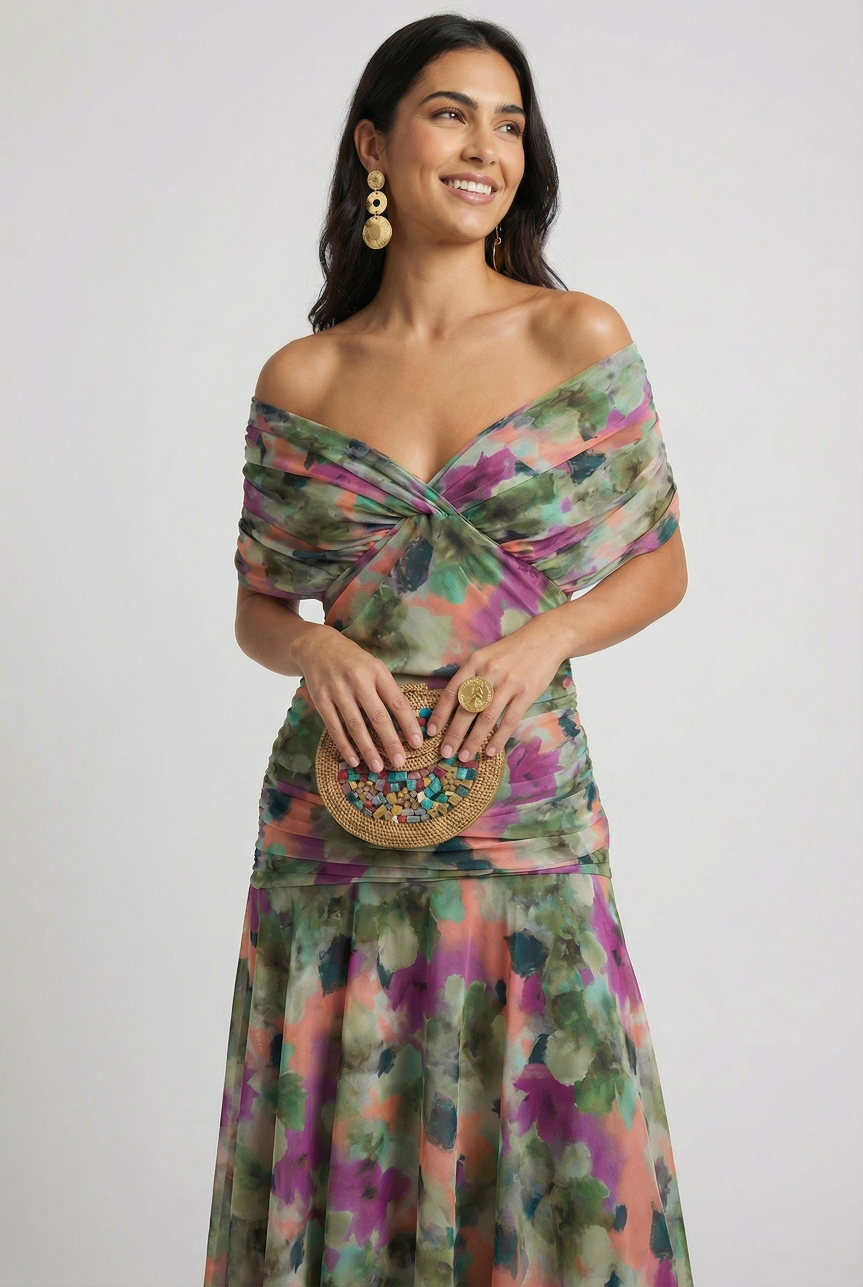 Women's V-Neck Linen Maxi Dress | Wren & Co.