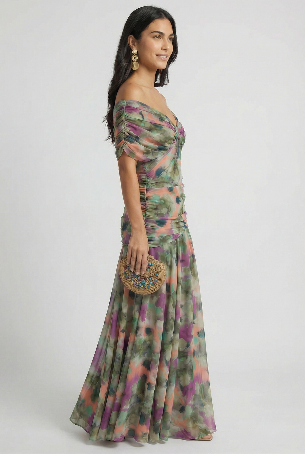 Women's V-Neck Linen Maxi Dress | Wren & Co.