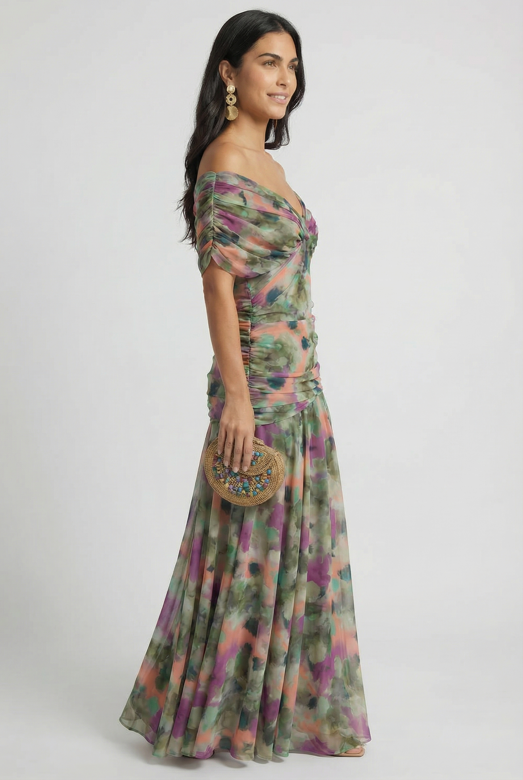 Women's V-Neck Linen Maxi Dress | Wren & Co.