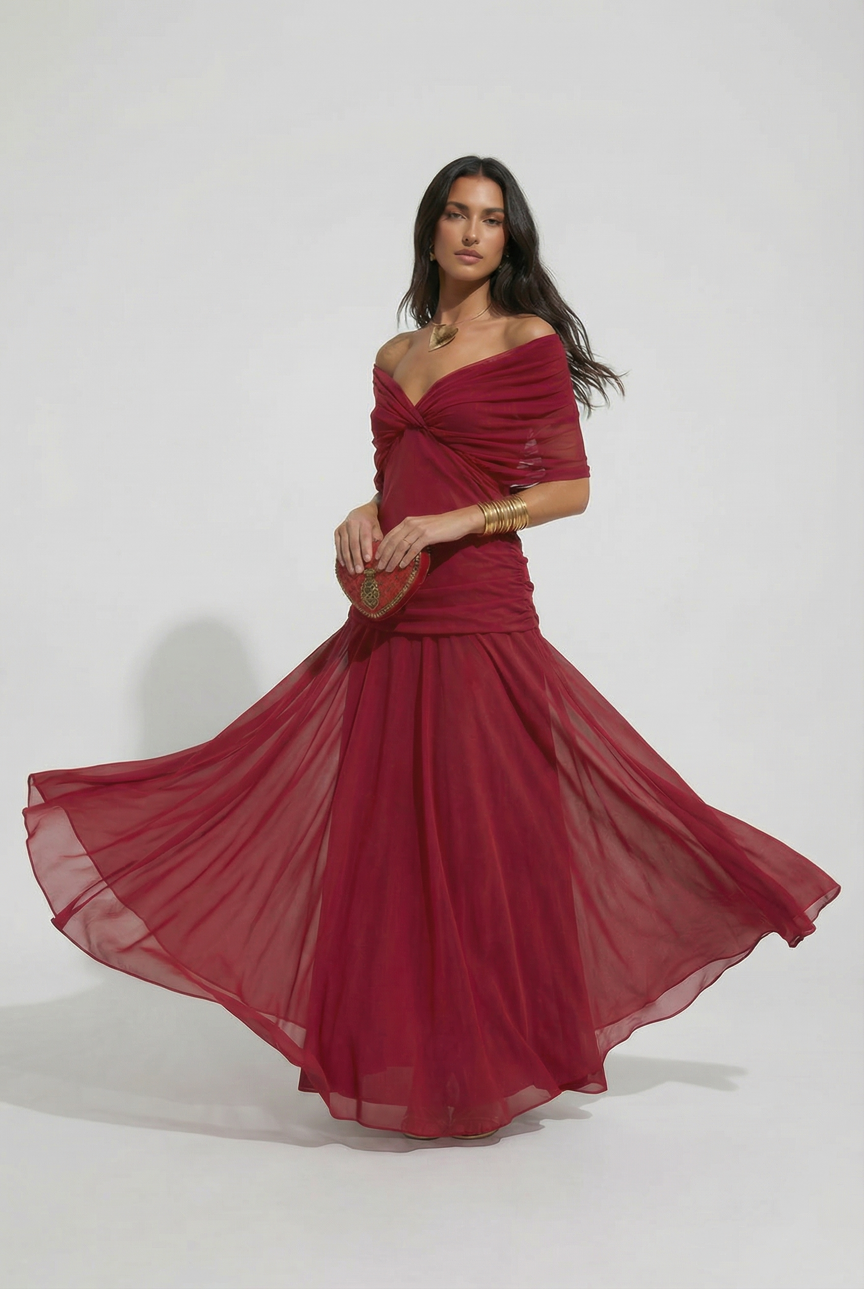 Women's V-Neck Linen Maxi Dress | Wren & Co.