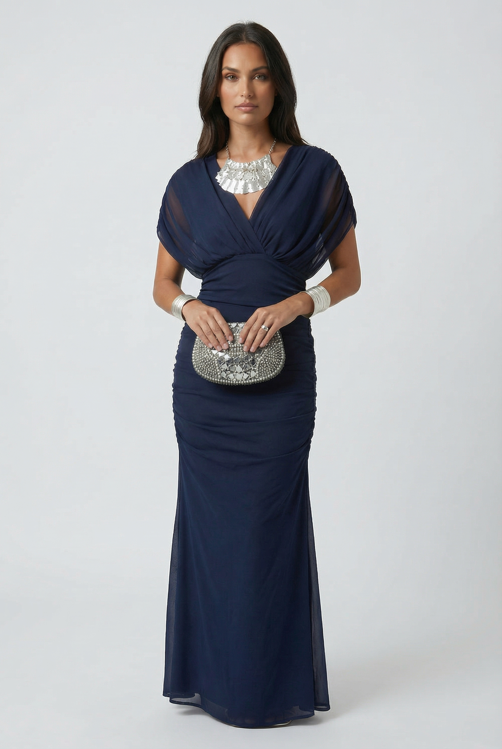 Women's V-Neck Linen Maxi Dress | Wren & Co.
