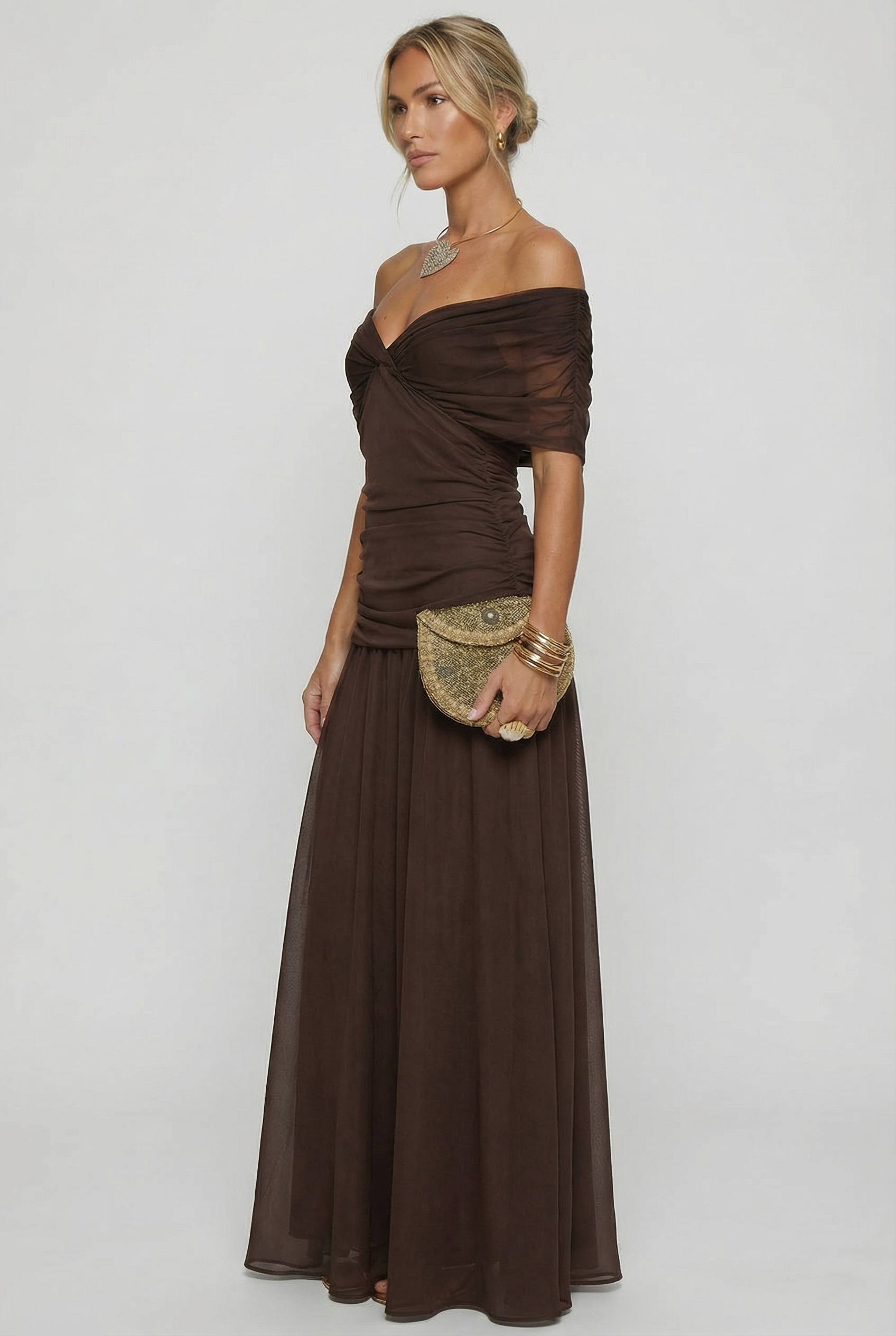 Women's V-Neck Linen Maxi Dress | Wren & Co.