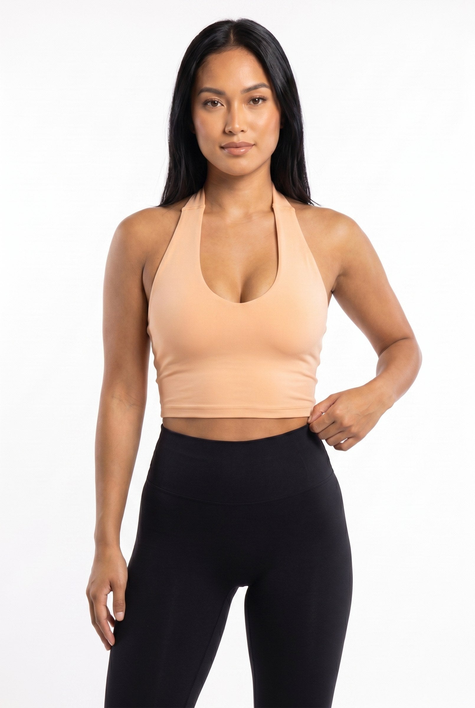 Women's Breezy NKD Halter Shelf Tank Top | Wren & Co.