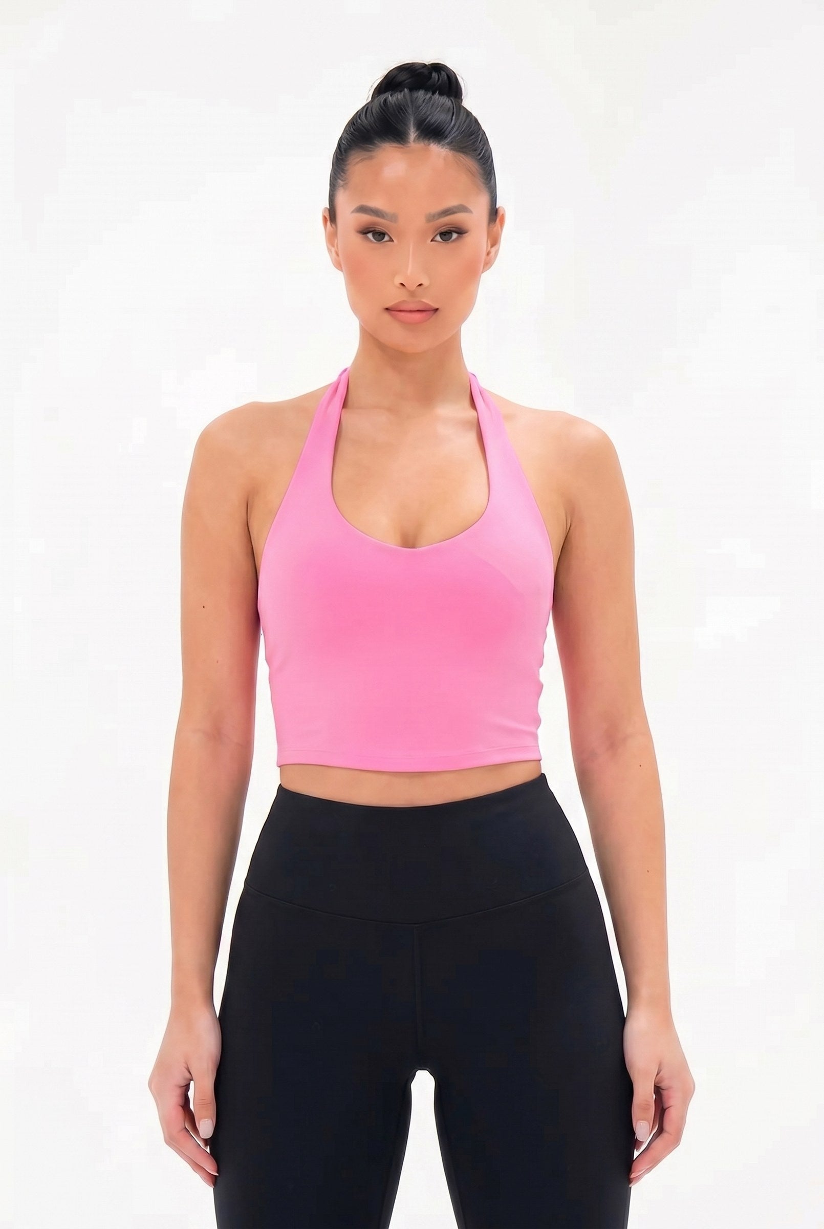 Women's Breezy NKD Halter Shelf Tank Top | Wren & Co.