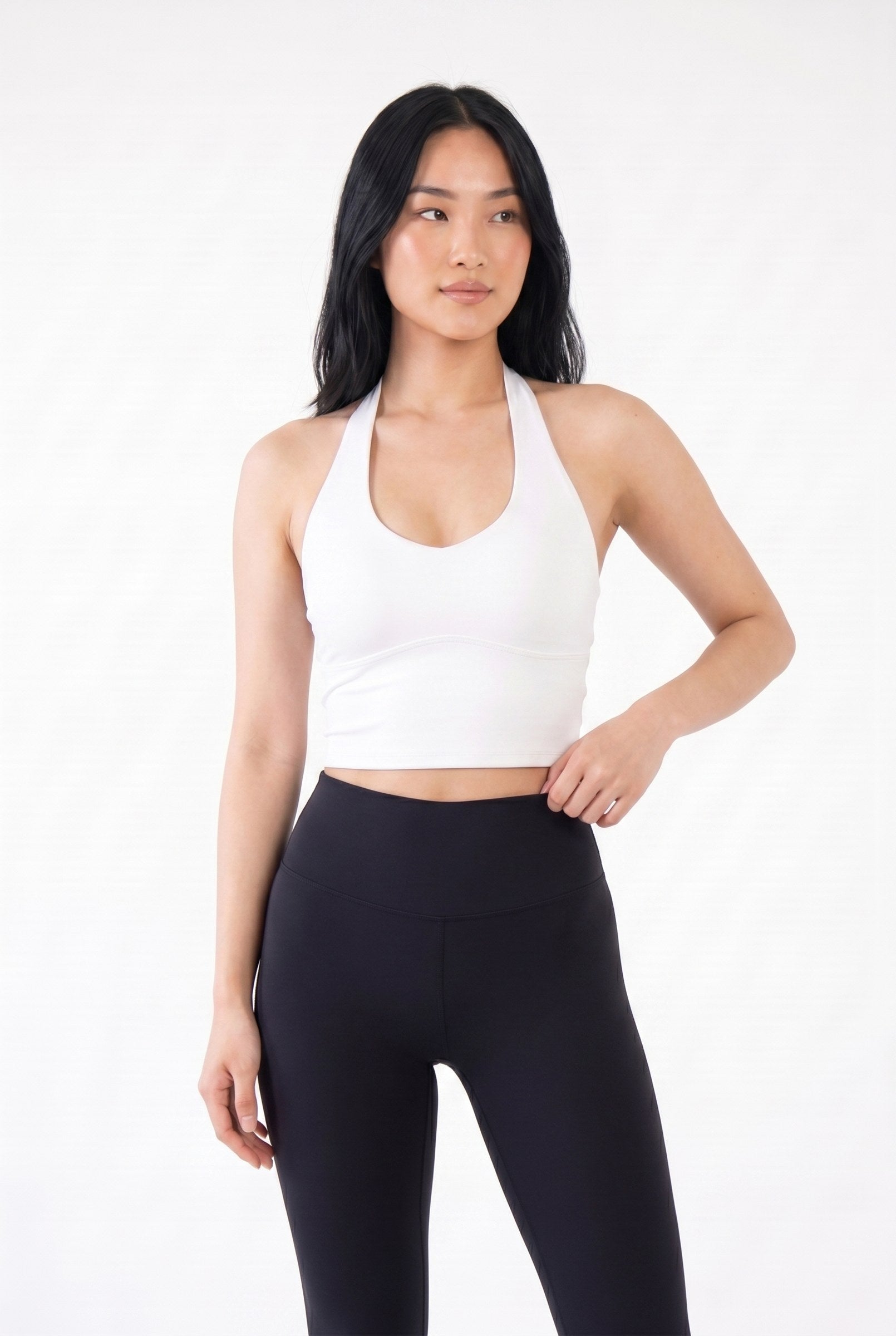 Women's Breezy NKD Halter Shelf Tank Top | Wren & Co.